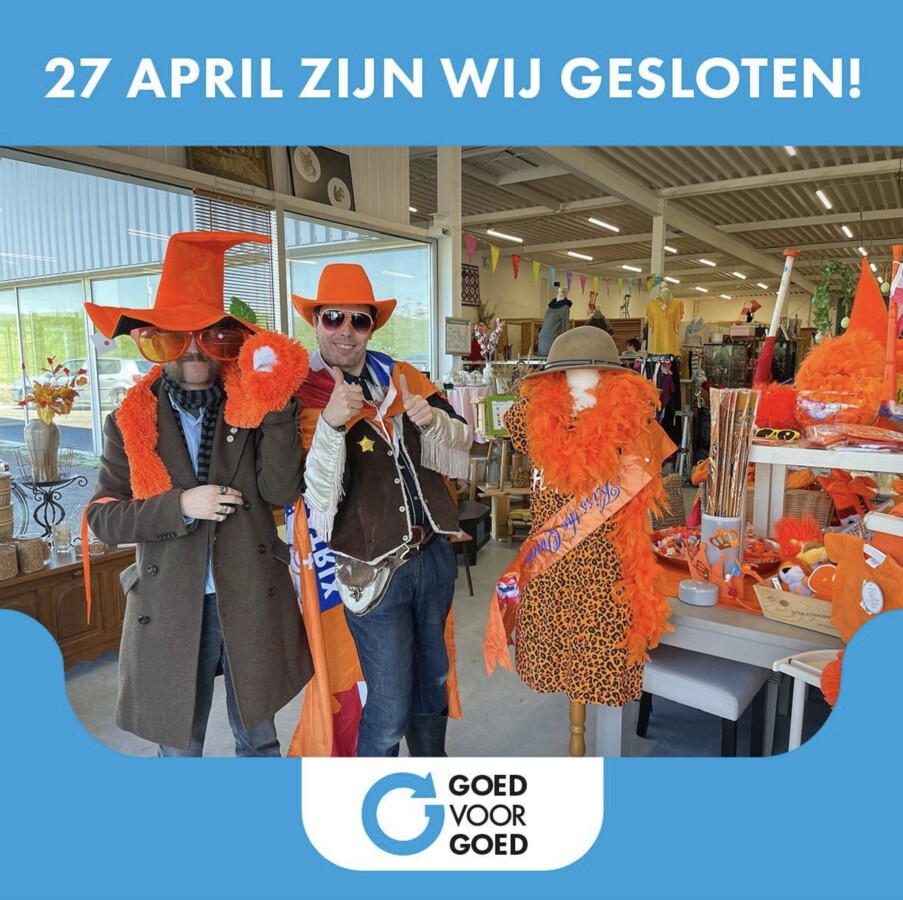koningsdag gesloten
